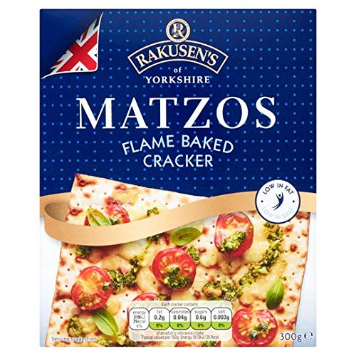 Rakusen Des Geflammt Gebacken Cracker Matzos 300G (Packung mit 4) von Rakusen's