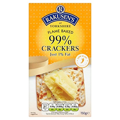 Rakusen's 99 % fettfreie Crackers, 150 g von Rakusen's