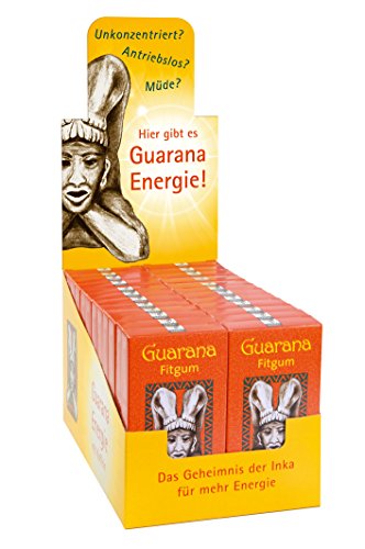 BADERs Guarana Fitgum aus der Apotheke. Mit Guarana-Koffein. Immer dann, wenn's drauf ankommt. Display mit 24 Packungen. PZN D08529013 von Ralf BADERs Gesundheit