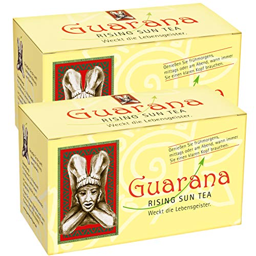 BADERs GUARANA RISING SUN TEA aus der Apotheke. Schwarzer Tee mit Guarana. 2 x 20 Filterbeutel. PZN 0314597 von Ralf BADERs Gesundheit