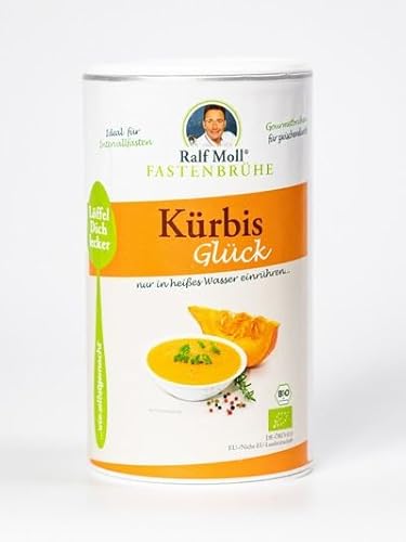 Bio-Fastenbrühe Kürbis Glück von Ralf Moll | 250 g körnige Fastenbrühe für ca. 15 Brühen beim Buchinger Heilfasten | Bioqualität, vegan, in Deutschland hergestellt von Ralf Moll