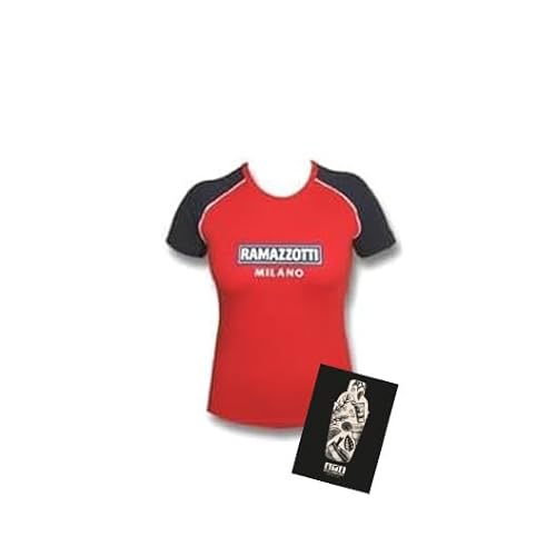 Ramazzotti Milano T-Shirt Damen Kurzarm Shirt in Rot Größe S - 100% Baumwolle Ramazzotti Milano T-Shirt Damen Kurzarm Shirt in Rot Größe S - 100% Baumwolle von Ramazzotti