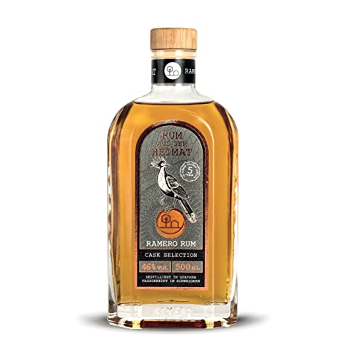 RAMERO Rum Cask harmonische Balance v. Eiche, Honig & Karamell, min. 3 Jahre Europäische Fassreifung, brauner Rum aus Deutschland, preisgekrönt bei den World Spirit Award 2022 von Ramero