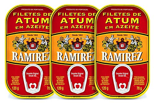 Thunfischfilets in Olivenöl | 3 x 120 g | Ramirez | Portugal Thunfischfilets in Olivenöl | 3 x 120 g | Ramirez | Portugal von Ramirez
