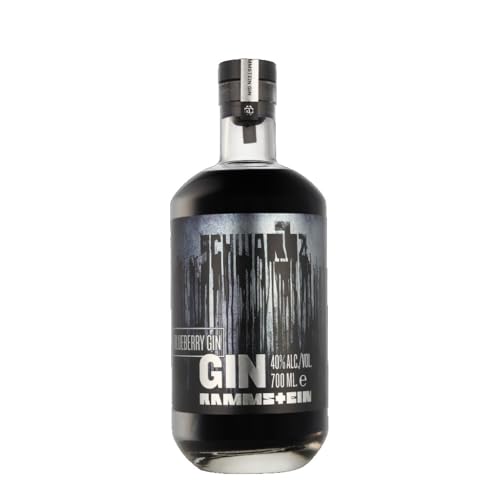 Rammstein Black Gin, Trink das Schwarz in tiefen Zügen, fruchtig, frisch mit Himbeere und Blaubeere, für Gundts mit violetter tönung, 700ml von Rammstein