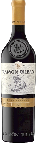 Ramon Bilbao Gran Reserva Rioja DOCA Jg. Cuvee aus 90 Proz. Tempranillo, 6 Proz. Graciano, 4 Proz. Mazuelo, 30 Monate im Holzfass gereift, danach 36 Monate auf der Flasche