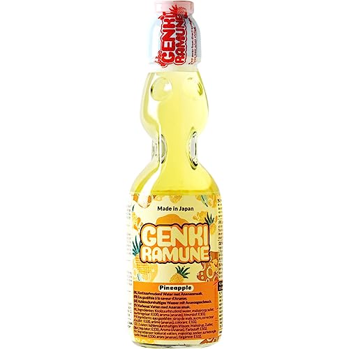 RAMUNE Ramune GENKI RAMUNE - Ananas Getränk - Multipack (30 X 200 ML) von RAMUNE