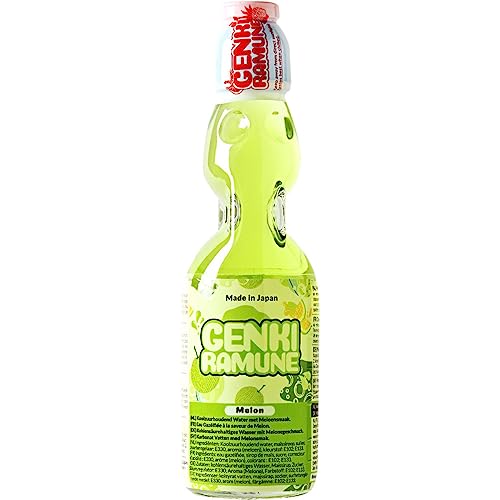 RAMUNE RAMUNE GENKI RAMUNE - Melone Getränk - Multipack (30 X 200 ML) von Ramune