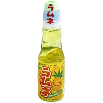 Ramune Japanische Limonade / Erfrischungsgetränk: Ananas Geschmack 200 ml von Ramune