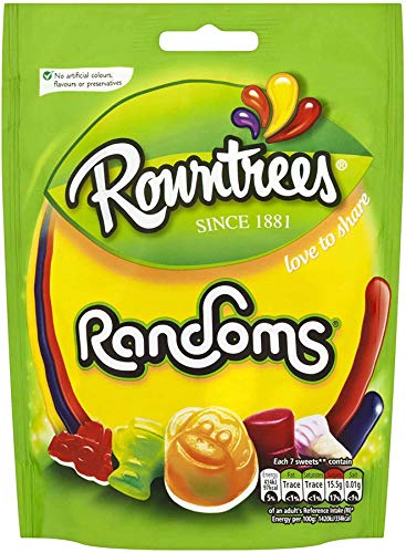 Rowntrees Zufällige Süßigkeiten, 150 g, 9 Stück von Randoms