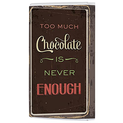 ROKO043 – Schokoladen-Tafel : Too much chocolate ist never enough | Premium Vollmilchschokolade | Nettogewicht: e 40g von Rannenberg & Friends