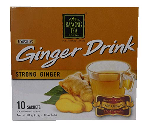 Ranong Tea Starker Ingwer-Getränk, 100 g (10 g x 10 Beutel) von Ranong Tea