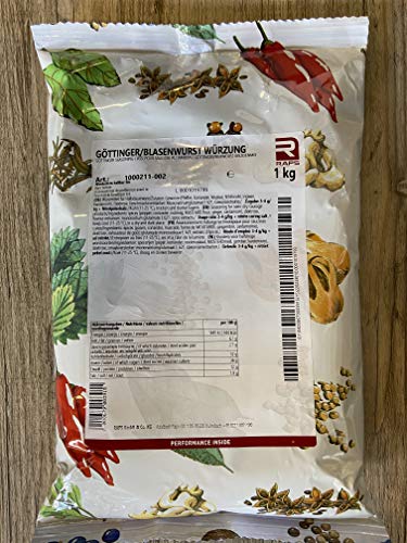 Raps Göttinger/Blasenwurst Würzung 1 kg Beutel Raps Göttinger/Blasenwurst Würzung 1 kg Beutel von Raps
