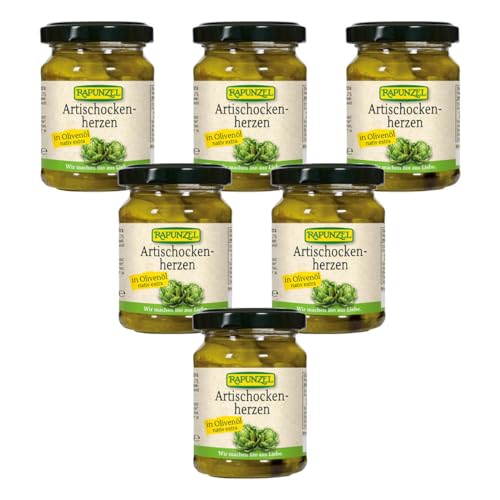 Rapunzel - Artischockenherzen in Olivenöl - 120 g - 6er Pack von Rapunzel Naturkost