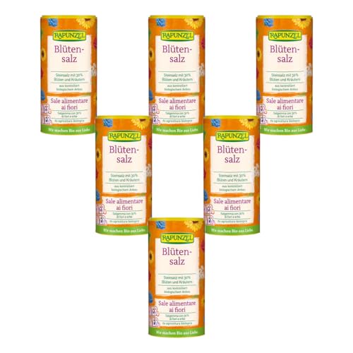 Rapunzel - Blütensalz Flower Power Steinsalz mit 30% Blüten und Kräutern - 90 g - 6er Pack Rapunzel - Blütensalz Flower Power Steinsalz mit 30% Blüten und Kräutern - 90 g - 6er Pack von The Great Canadian Tea