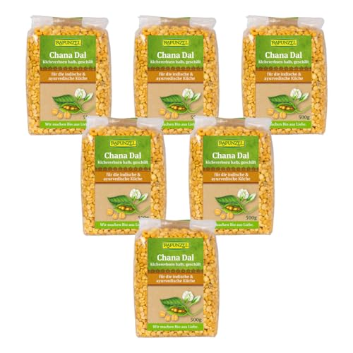 Rapunzel - Chana Dal Kichererbsen halb geschält - 0,5 kg - 6er Pack Rapunzel - Chana Dal Kichererbsen halb geschält - 0,5 kg - 6er Pack von Rapunzel Naturkost