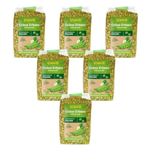 Rapunzel - Erbsen grün halb geschält - 0,5 kg - 6er Pack Rapunzel - Erbsen grün halb geschält - 0,5 kg - 6er Pack von Jlwiy