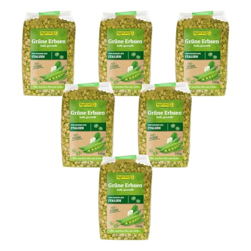 Rapunzel - Erbsen grün halb geschält - 0,5 kg - 6er Pack von Rapunzel Naturkost