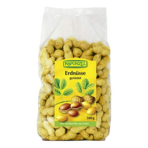 Rapunzel - Erdnüsse in der Schale geröstet - 0,5 kg - 8er Pack von Rapunzel Naturkost