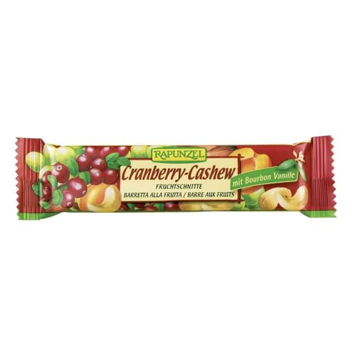 Rapunzel - Fruchtschnitte Cranberry-Cashew - 40 g - 25er Pack von Rapunzel Naturkost