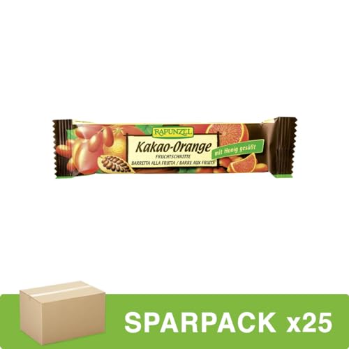 Rapunzel - Fruchtschnitte Kakao-Orange - 40 g - 25er Pack von Rapunzel Naturkost