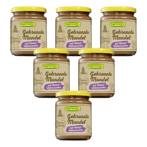 Rapunzel Bio Gebrannte Mandel mit Kokosblütenzucker (6 x 250 gr) von Rapunzel