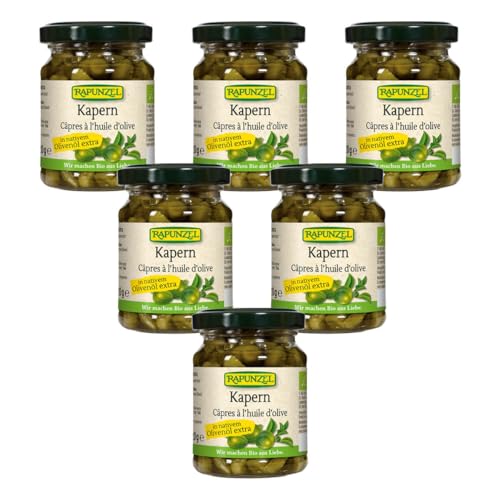 Rapunzel - Kapern in Olivenöl - 120 g - 6er Pack Rapunzel - Kapern in Olivenöl - 120 g - 6er Pack von Rapunzel Naturkost
