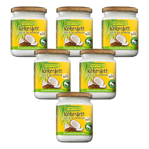 Rapunzel - Kokosfett mild HIH - 200 g - 6er Pack Rapunzel - Kokosfett mild HIH - 200 g - 6er Pack von Rapunzel Naturkost