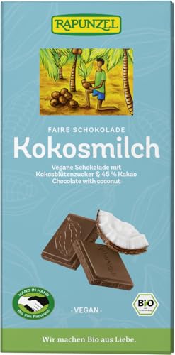 Rapunzel - Kokosmilch Schokolade HIH - 80 g - 12er Pack von Rapunzel Naturkost