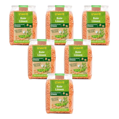 Rapunzel - Linsen rot - 0,5 kg - 6er Pack Rapunzel - Linsen rot - 0,5 kg - 6er Pack von Rapunzel Naturkost