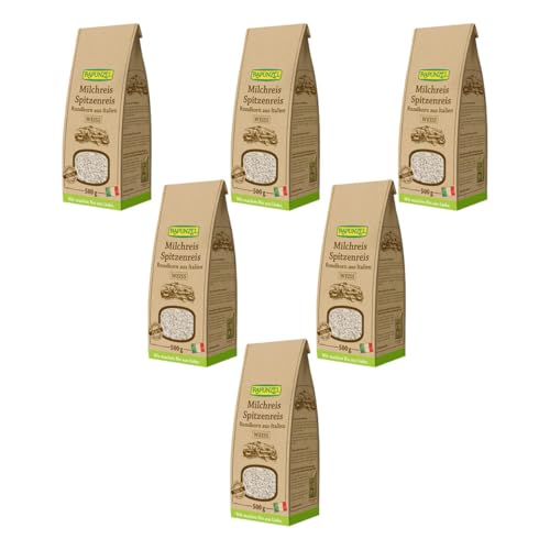 Rapunzel - Milchreis Spitzenreis Rundkorn weiß - 0,5 kg - 6er Pack von Rapunzel Naturkost