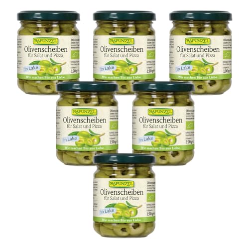 Rapunzel - Olivenscheiben für Salat und Pizza - 190 g - 6er Pack Rapunzel - Olivenscheiben für Salat und Pizza - 190 g - 6er Pack von Rapunzel Naturkost
