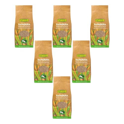 Rapunzel - Rapadura Vollrohrzucker HIH - 1 kg - 6er Pack von Rapunzel Naturkost