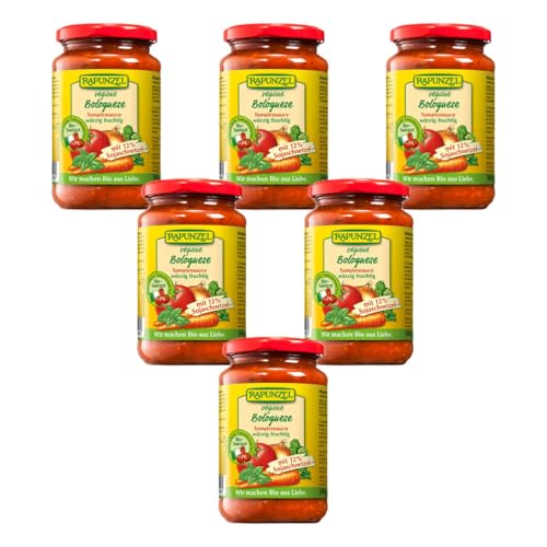 Rapunzel - Tomatensauce Bolognese vegan mit Soja - 0,33 l - 6er Pack Rapunzel - Tomatensauce Bolognese vegan mit Soja - 0,33 l - 6er Pack von Rapunzel Naturkost