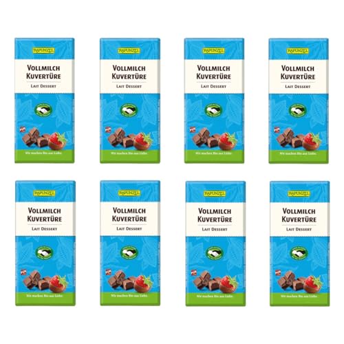 Rapunzel - Vollmilch Kuvertüre HIH - 200 g - 8er Pack Rapunzel - Vollmilch Kuvertüre HIH - 200 g - 8er Pack von Rapunzel Naturkost