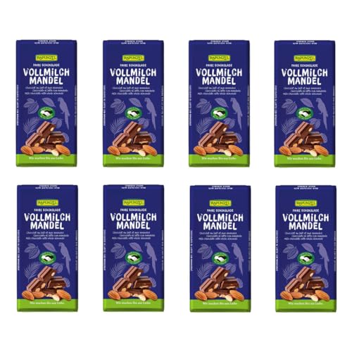 Rapunzel - Vollmilch Schokolade mit ganzen Mandeln 200g HIH - 200 g - 8er Pack Rapunzel - Vollmilch Schokolade mit ganzen Mandeln 200g HIH - 200 g - 8er Pack von Rapunzel Naturkost
