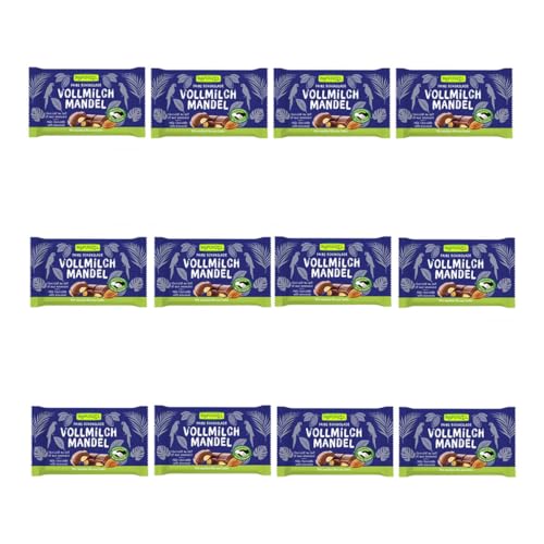 Rapunzel - Vollmilch Schokolade mit ganzen Mandeln HIH - 100 g - 12er Pack Rapunzel - Vollmilch Schokolade mit ganzen Mandeln HIH - 100 g - 12er Pack von Rapunzel Naturkost