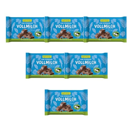 Rapunzel Bio Vollmilch Schokolade HIH (6 x 100 gr) von Rapunzel