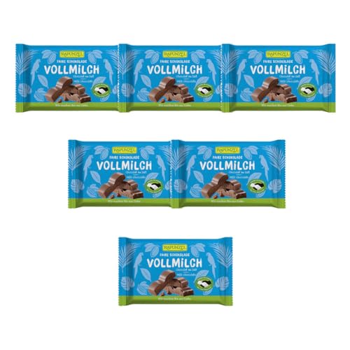 Rapunzel Bio Vollmilch Schokolade HIH (6 x 100 gr) von Rapunzel Naturkost