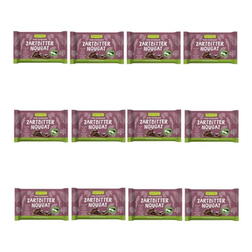 Rapunzel Zartbitter Nougat Schokolade, 12er Pack (12 x 100g) - Bio von The Great Canadian Tea