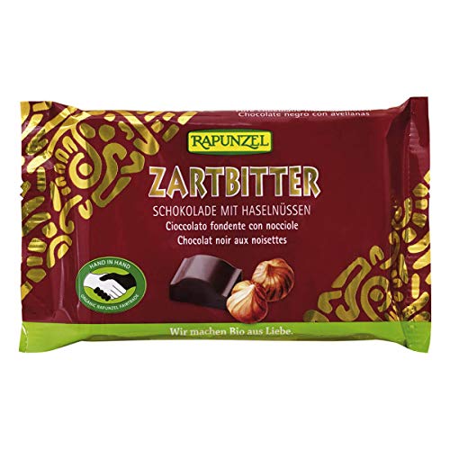 Rapunzel - Zartbitter Schokolade 60% mit ganzen Nüssen HIH - 100 g - 12er Pack von Rapunzel Naturkost