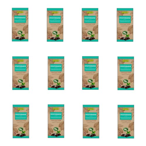 Rapunzel - Zartbitter Schokolade mit Pfefferminzfüllung HIH - 100 g - 12er Pack von Rapunzel Naturkost