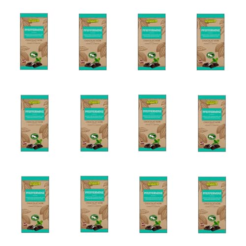 Rapunzel - Zartbitter Schokolade mit Pfefferminzfüllung HIH - 100 g - 12er Pack von Rapunzel Naturkost