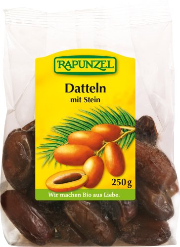 Datteln Deglet Nour, mit Stein, HIH 2 x 250 gr Datteln Deglet Nour, mit Stein, HIH 2 x 250 gr von Rapunzel