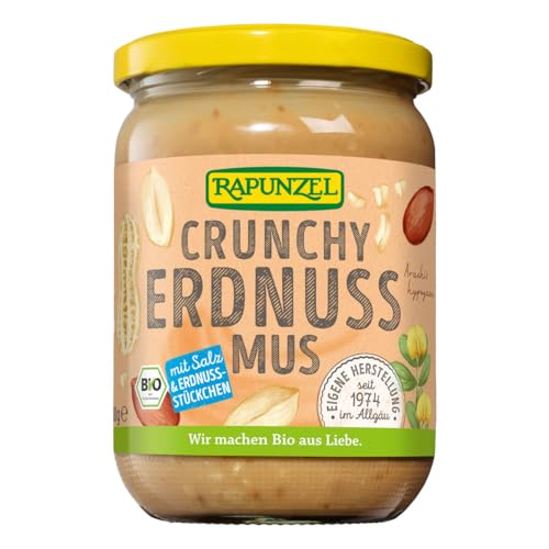 Rapunzel Bio Erdnussmus Crunchy mit Salz (1 x 500 gr) von Rapunzel