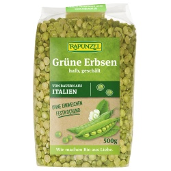 Grüne Erbsen, halb, geschält von RAPUNZEL