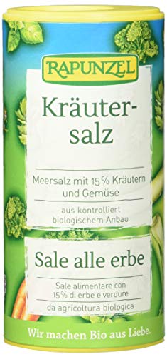 Kräutersalz mit 15% Kräutern & Gemü von Rapunzel
