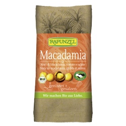 Macadamianüsse, geröstet und gesalzen Macadamianüsse, geröstet und gesalzen von RAPUNZEL