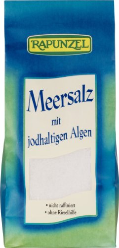 Meersalz mit jodhaltigen Algen, 4er Pack (4 x 500g) von Rapunzel