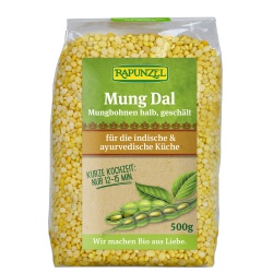 Mung-Dal (Mungbohnen, halb, geschält) von RAPUNZEL